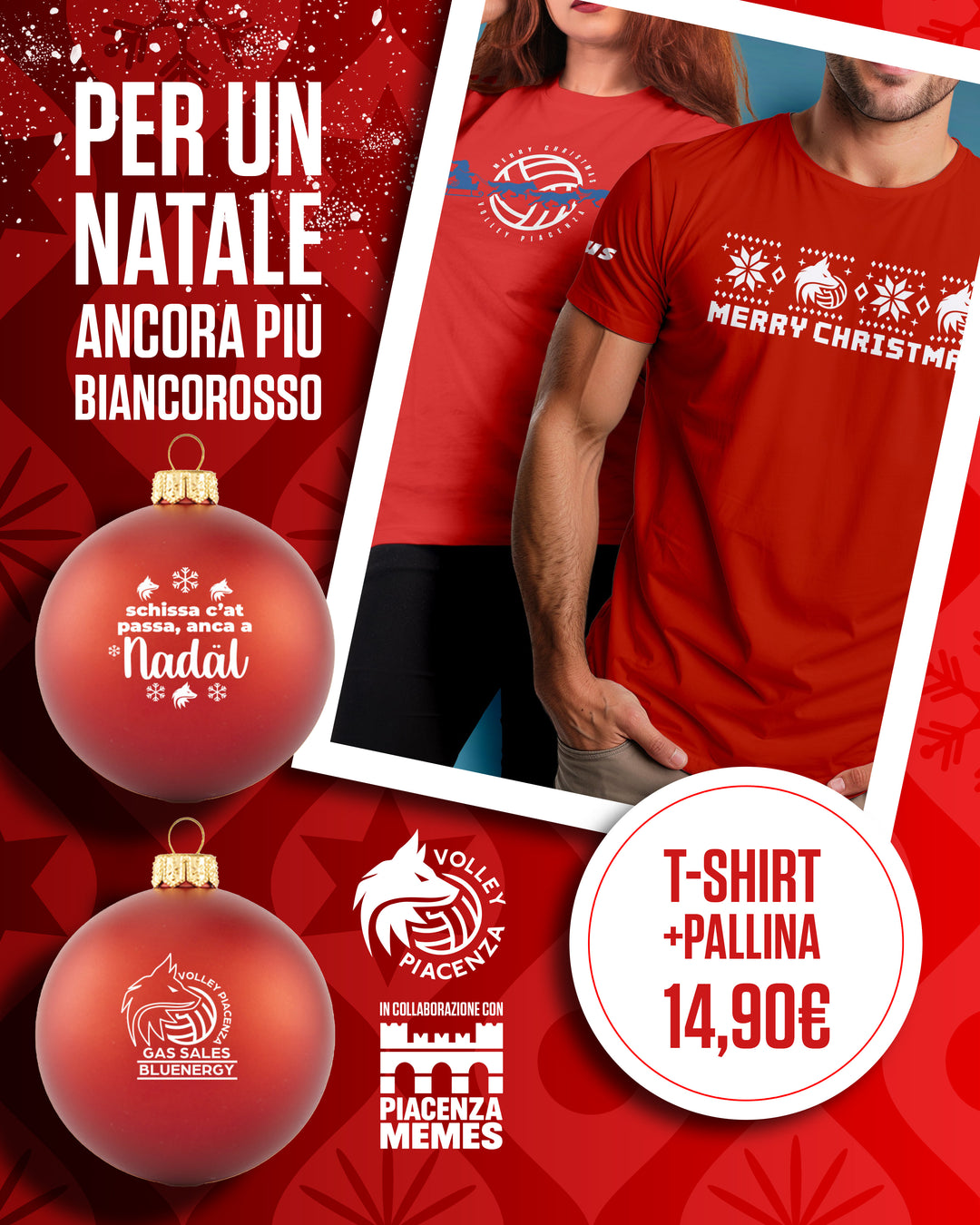 CHRISTMAS DUO: PALLINA E T-SHIRT DI NATALE