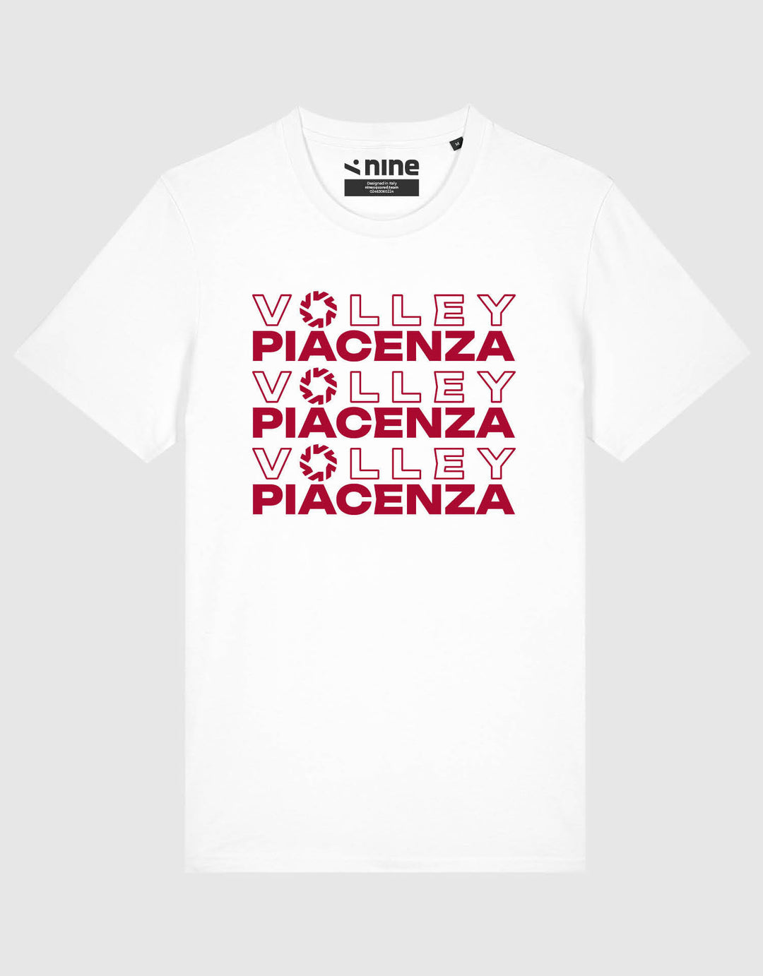 T-SHIRT BIANCA VOLLEY PIACENZA