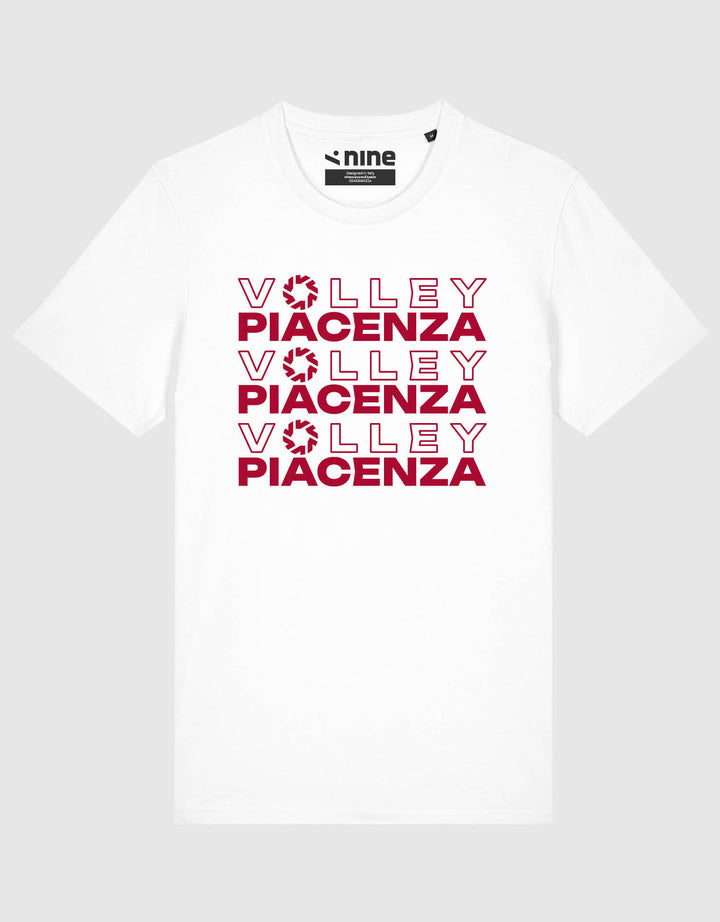 T-SHIRT BIANCA VOLLEY PIACENZA